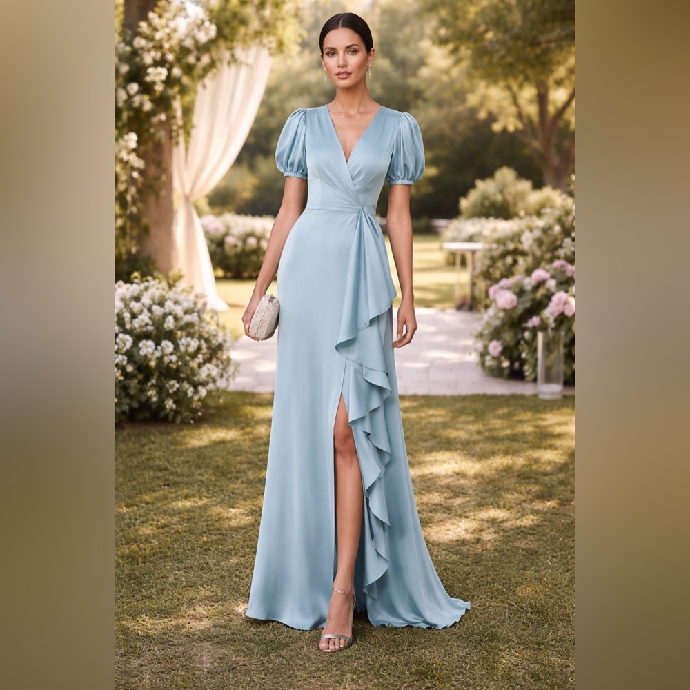 NWT Sachin & Babi Mila Sea Glass Maxi Gown Nordstrom $695 - Size 4